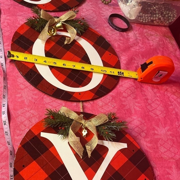 3-Piece Christmas Wreath Decoration Set, JOY - Picture 9 of 10